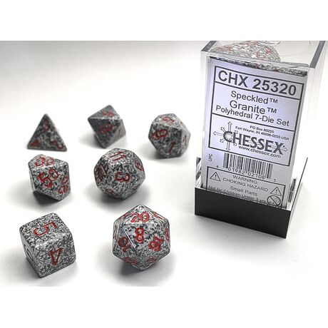 Speckled Granite 7-Dice Set