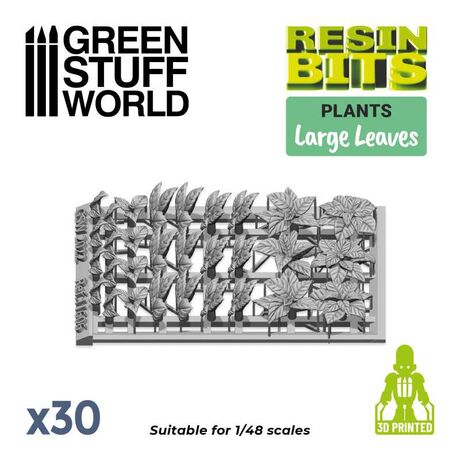 Large Leaves 3D Printed Set