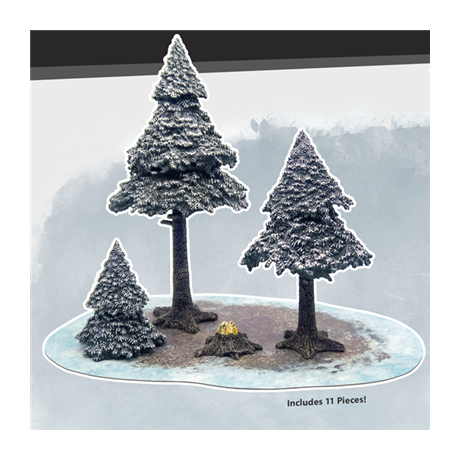 Snowy Pine Forest
