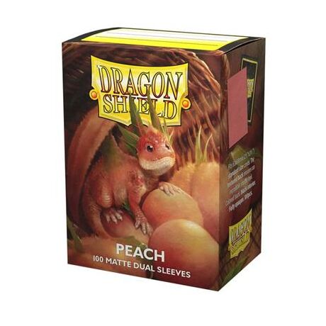 Dragon Shield Dual Peach Piip Sleeves 100