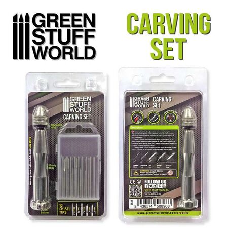 Carving Tool Set With 10 Chisel Tips
