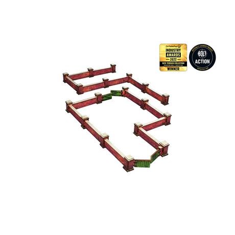 WW2 Normandy Wall with Gate Low