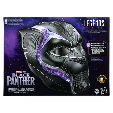 Legends Series Black Panther Premium Electronic Role Play Helmet with Light FX and Flip-Up/Flip-Down Lenses