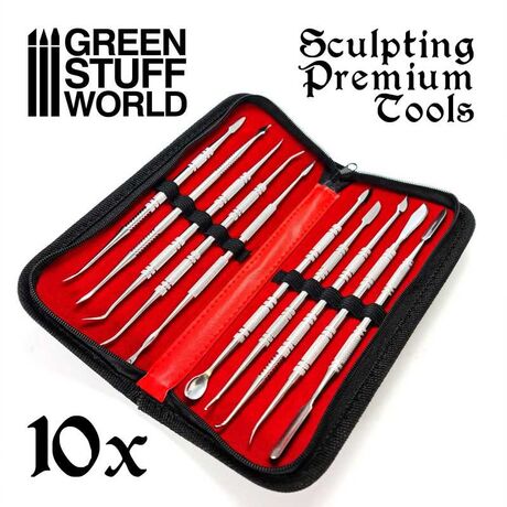 Sculpting Tools Set x10 - Premium with Case