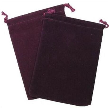 SUEDECLOCH DICE BAG (S) BURGUND
