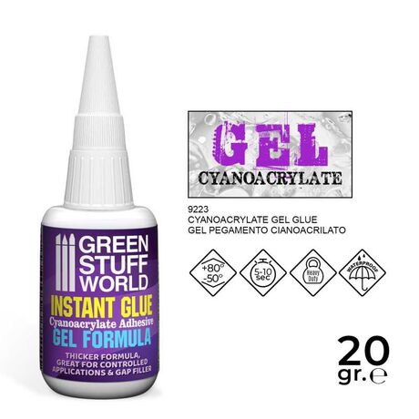 Cyanoacrylate Glue 20gr. - GEL formula GSW