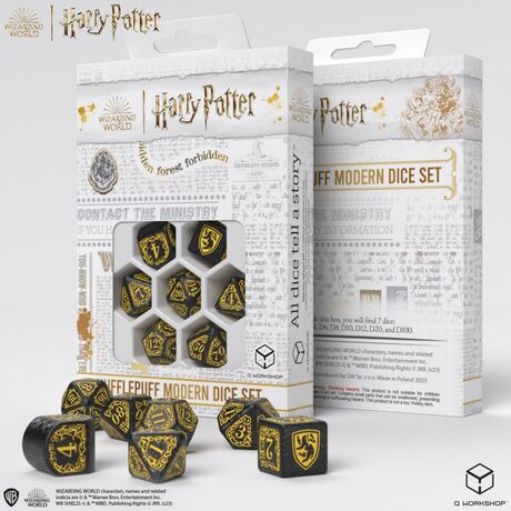 Harry Potter - Hufflepuff Dice Set Black