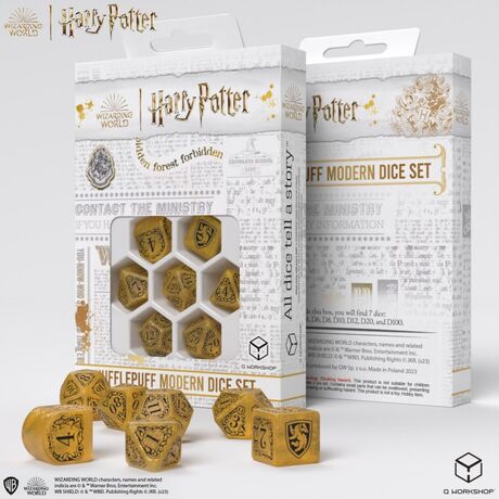 Harry Potter - Hufflepuff Dice Set Yellow