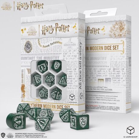 Harry Potter - Slytherin Dice Set Green