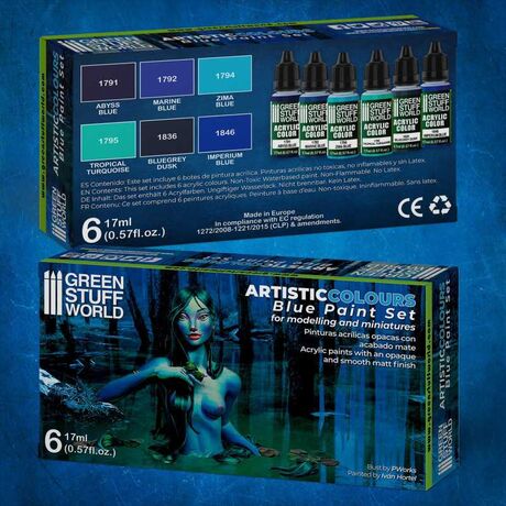 Blue Paint Set (6) - Artistic Colours