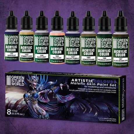Malefic Skin Paint Set 8τμχ 17ml
