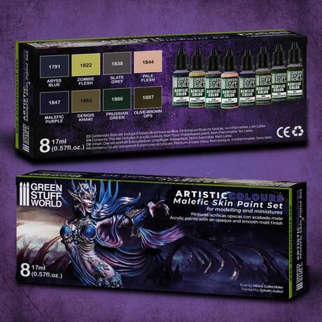 Malefic Skin Paint Set 8τμχ 17ml