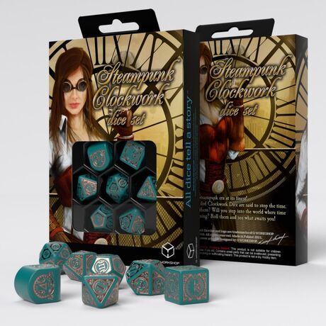 Steampunk Clockwork Nautical Apparatus Modern Dice Set