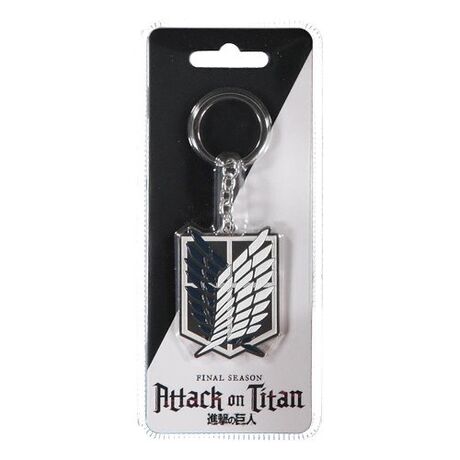 Attack On Titan Metal Keychain Logo