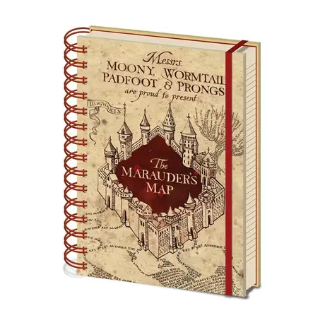 Harry Potter Marauders Map A5 Notebook