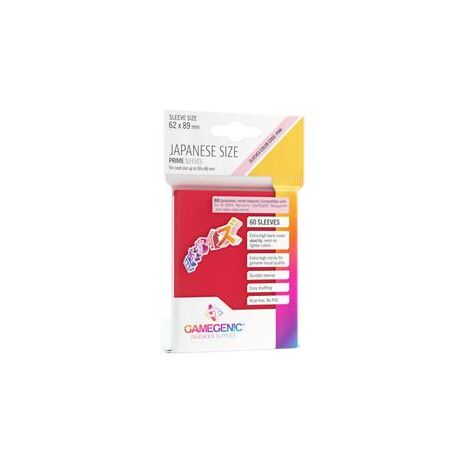 Japanese Size Prime Sleeves Red (60)