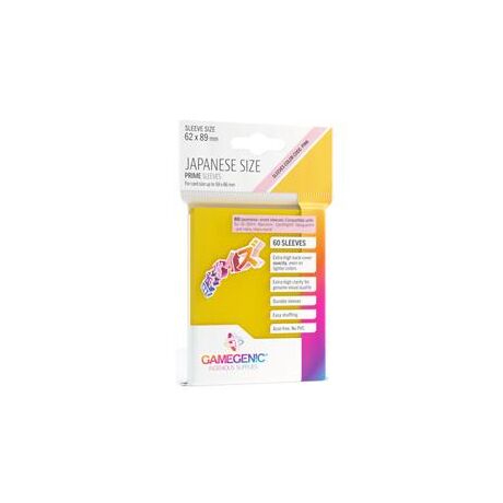 Japanese Size Prime Sleeves Yellow (60)