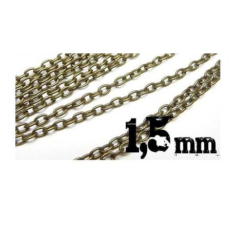 Chain 1.5mm Bronze Color