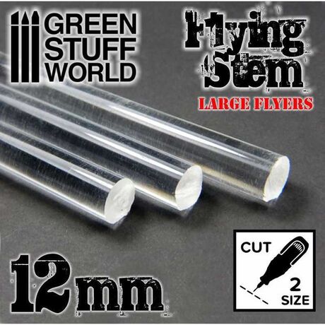 Clear Acrylic Rods 12 mm