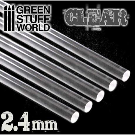 Clear Acrylic Rods 2,4 mm