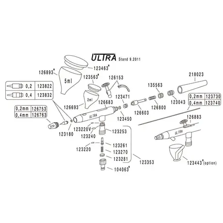 Air Cap 0.4 mm for Ultra [126763]
