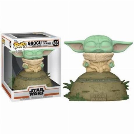 POP! Deluxe: Star Wars: The Mandalorian - Electronic Grogu (Baby Yoda) using the Force (Light-Up and Sound) #485