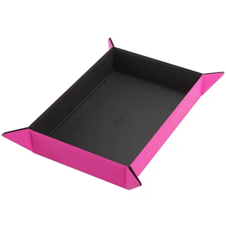 Gamegenic - Magnetic Dice Tray Rectangular Black/Pink