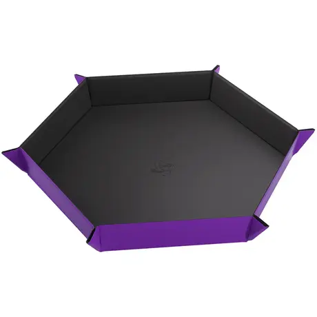 Gamegenic - Magnetic Dice Tray Hexagonal Black/Purple