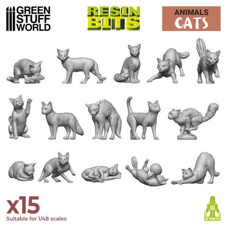 Cats 3D Resin Set
