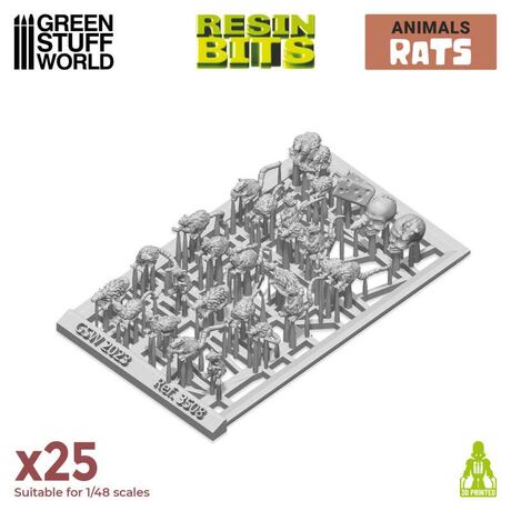Small Rats 3D Resin Set