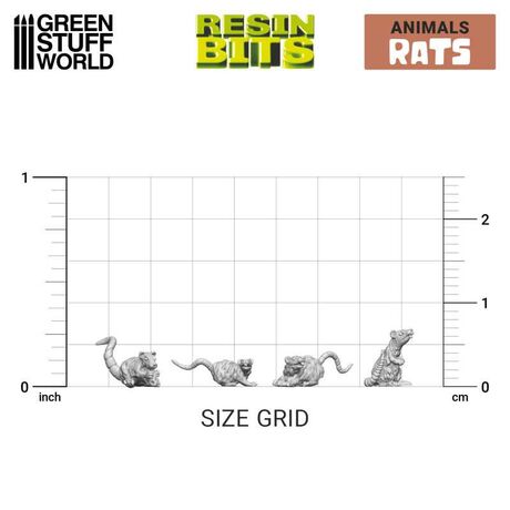 Small Rats 3D Resin Set