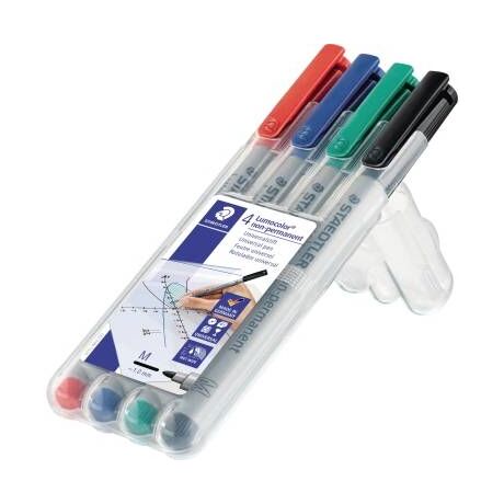 Lumocolor non-permanent Markers (4 colors)