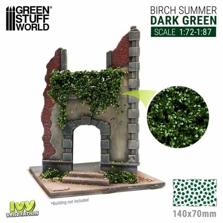 Birch Summer 1:72/1:87 Dark Green Ivy Sheet Small