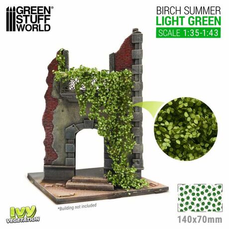 Birch Summer 1:35/1:43 Light Green Ivy Sheet Large