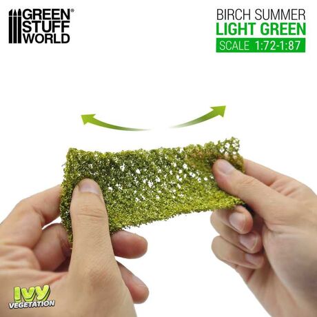 Birch Summer 1:72/1:87 Light Green Ivy Sheet Small