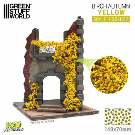 Birch Autumn 1:35/1:43 Yellow Ivy Sheet Large