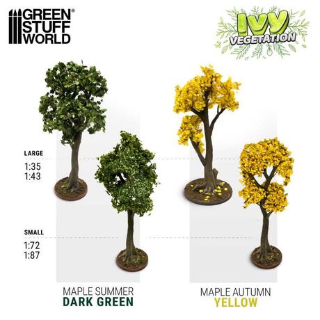 Maple Autumn 1:35/1:43 Yellow Ivy Sheet Large