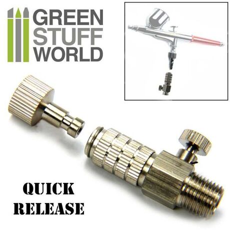 Airbrush Quick Release Adaptor with Air Flow Control 1/8