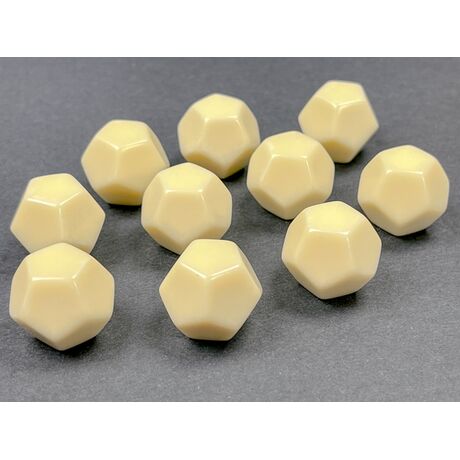 Opaque Ivory d12 Blank
