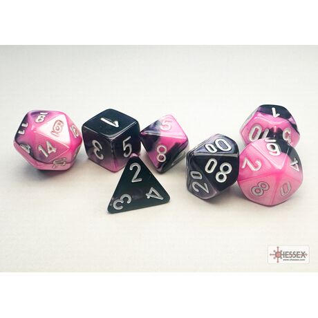 Gemini Black-Pink/White Mini 7-Die Set