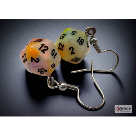 Hoor Earrings Festive Circus Mini-Poly D20