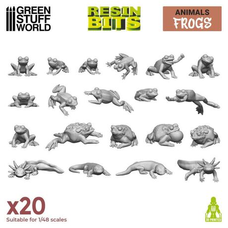 Frogs and Toads - 3D Printed Set