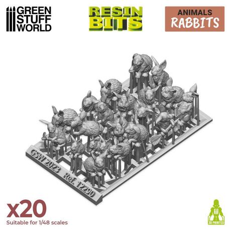 Rabbits 3D Resin Set
