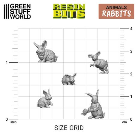 Rabbits 3D Resin Set