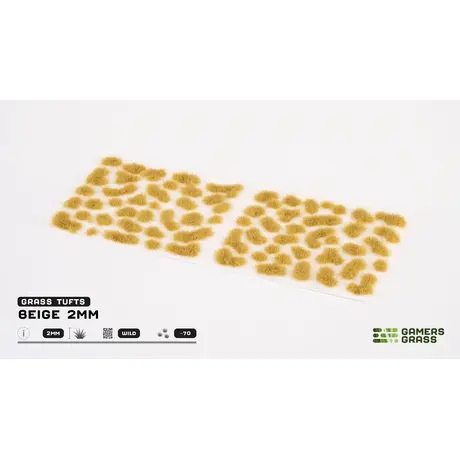 Beige 2mm Grass Tufts - Wild (70)