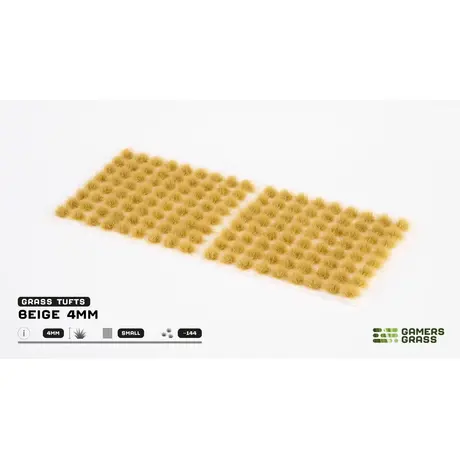 Beige 4mm Grass Tufts - Small (144)