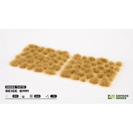 Beige 6mm Grass Tufts - Wild (70)