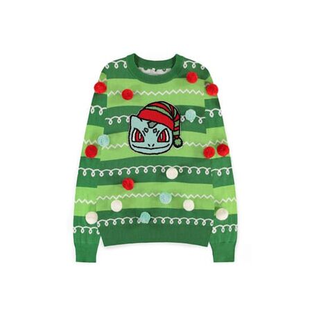 Pokemon Sweatshirt Xmas Jumper - Bulbasaur (M)