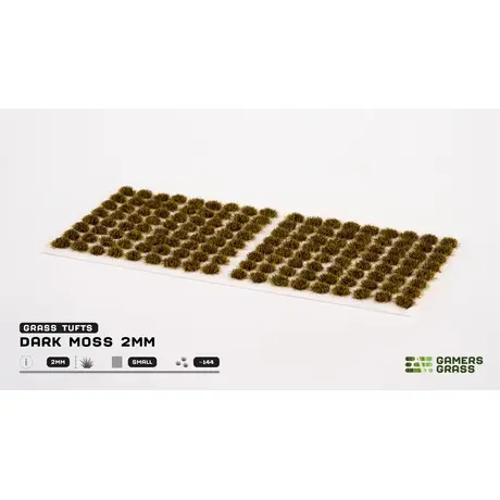 Dark Moss 2mm Grass Tufts - Small (144)