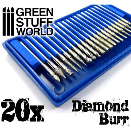 Diamond Burr Set with 20 Tips